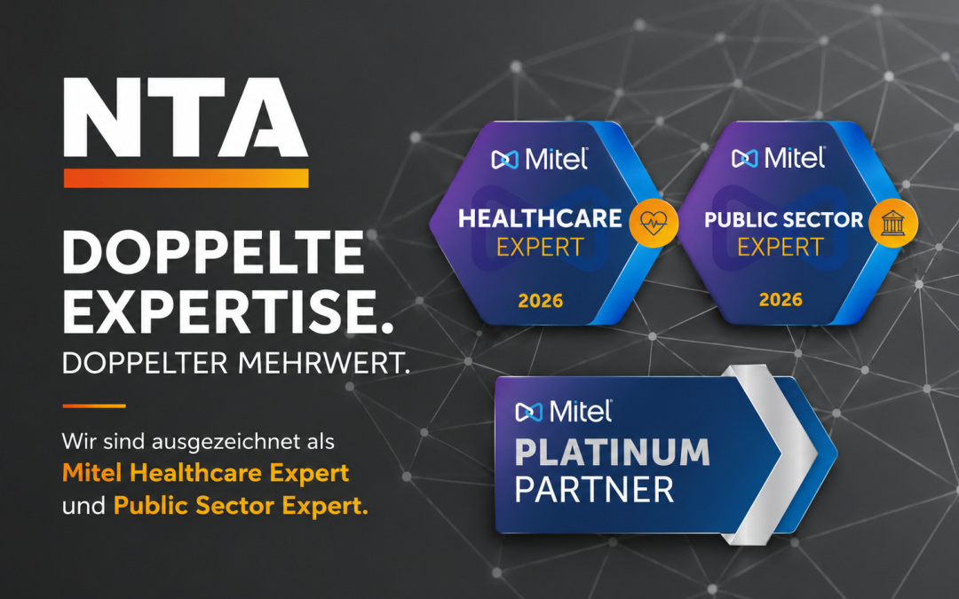 NTA Systemhaus als Mitel Healthcare & Public Sector Expert 2026 ausgezeichnet